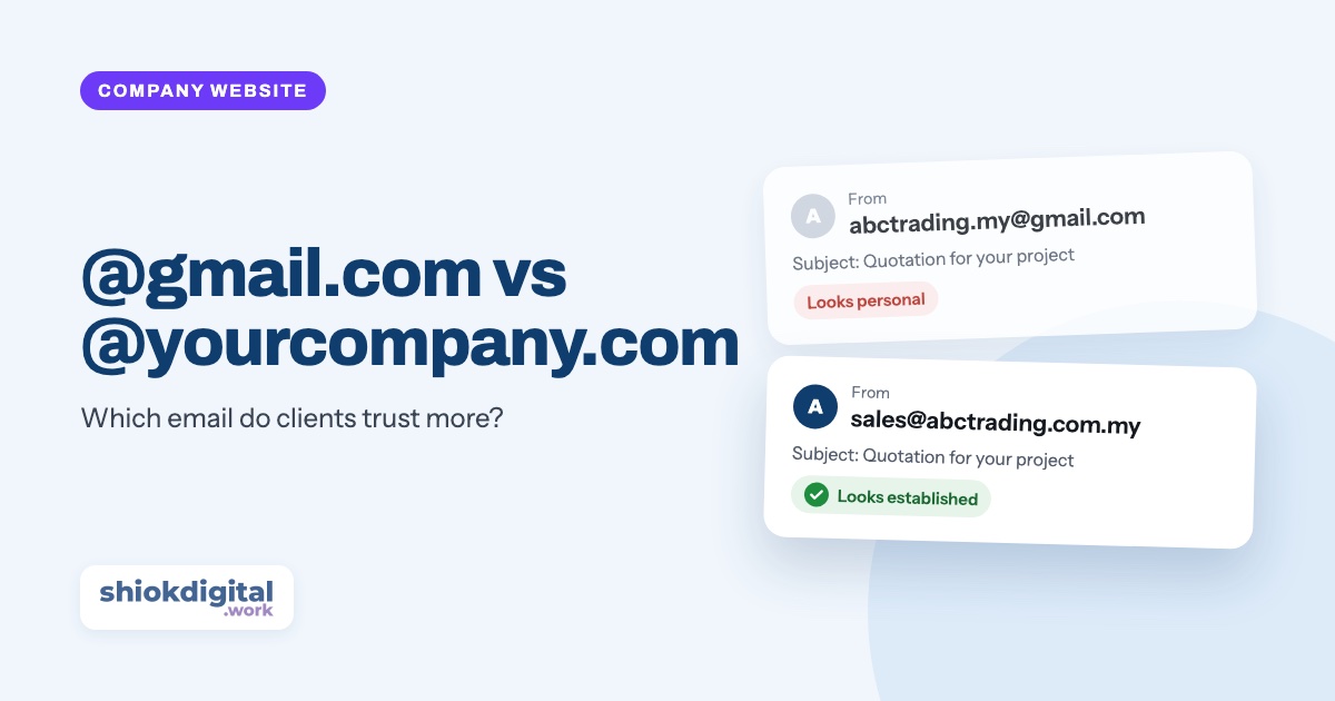 @gmail.com vs @yourcompany.com: which email do clients trust more?