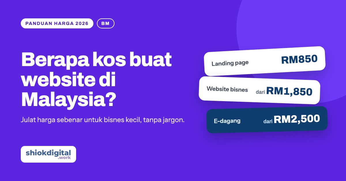 Berapa kos buat website di Malaysia?