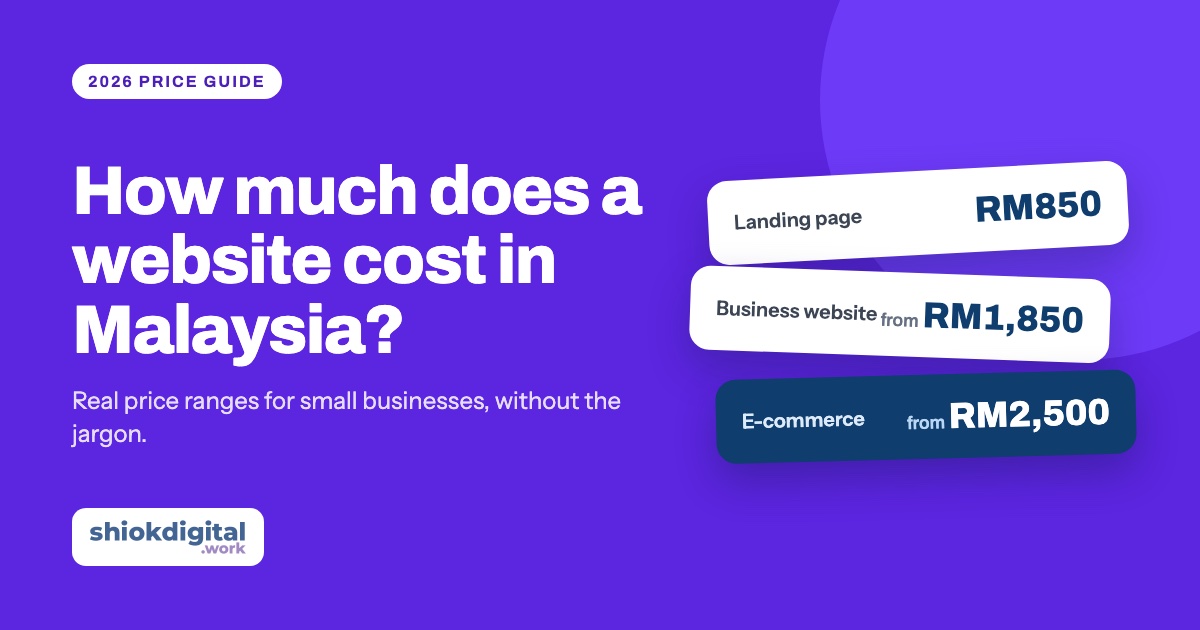 How much does a website cost in Malaysia?