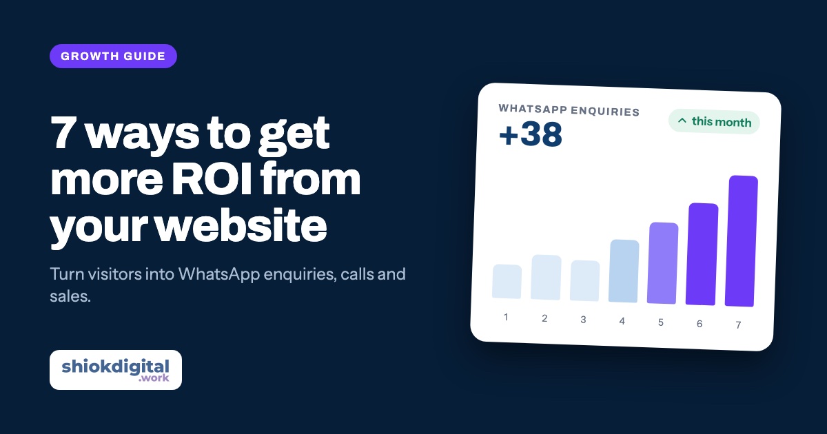 7 ways to get more ROI from your website