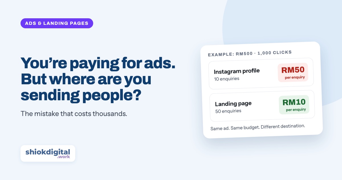 You’re paying for ads. But where are you sending people?